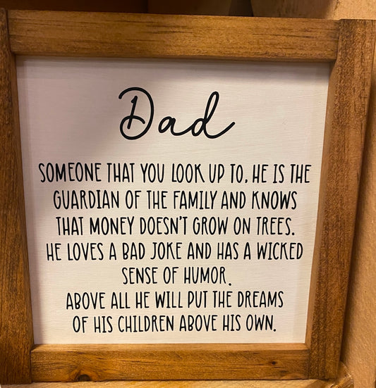 Dad Word Sign