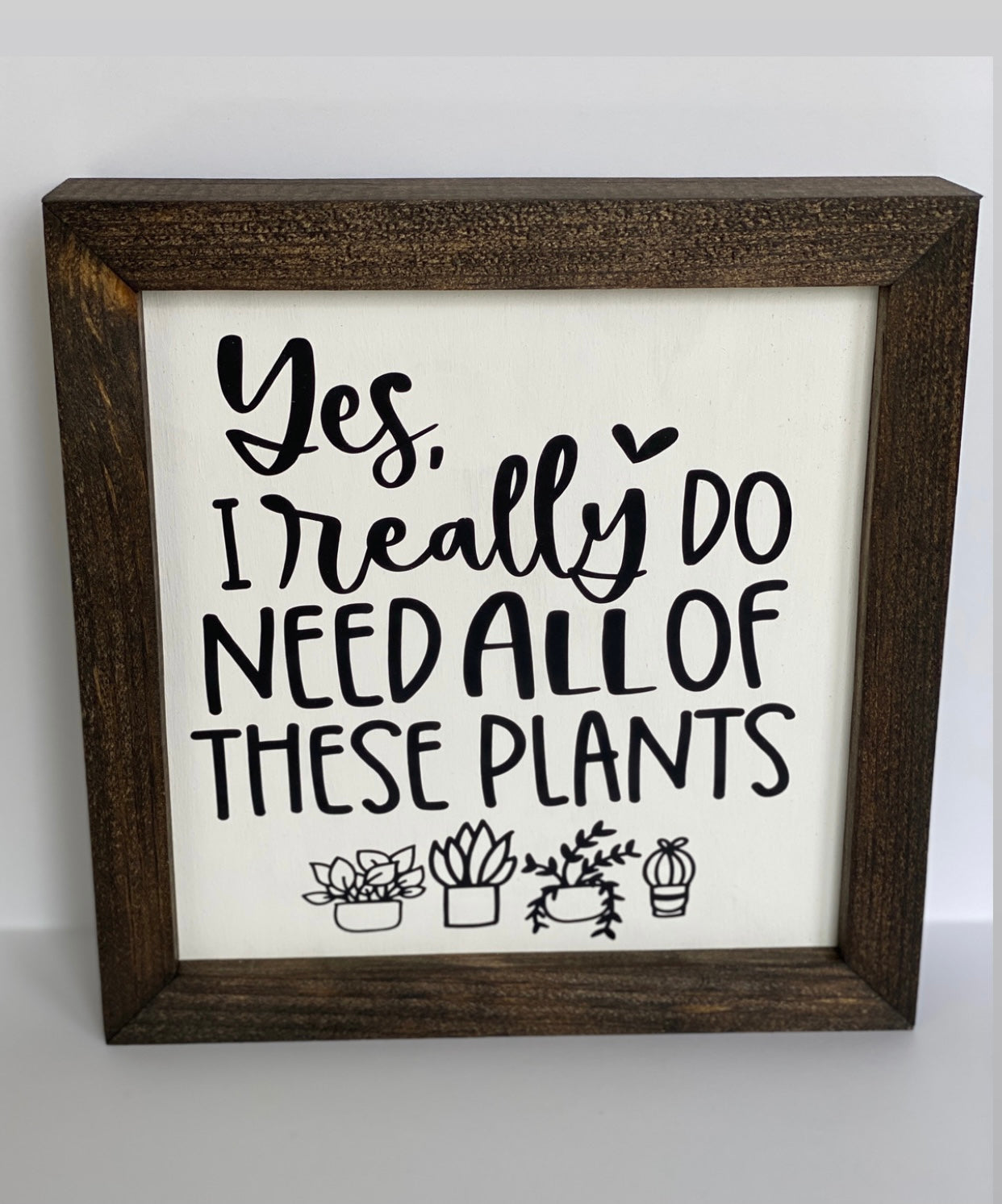 Yes, I really Do Need all of These Plants Sign