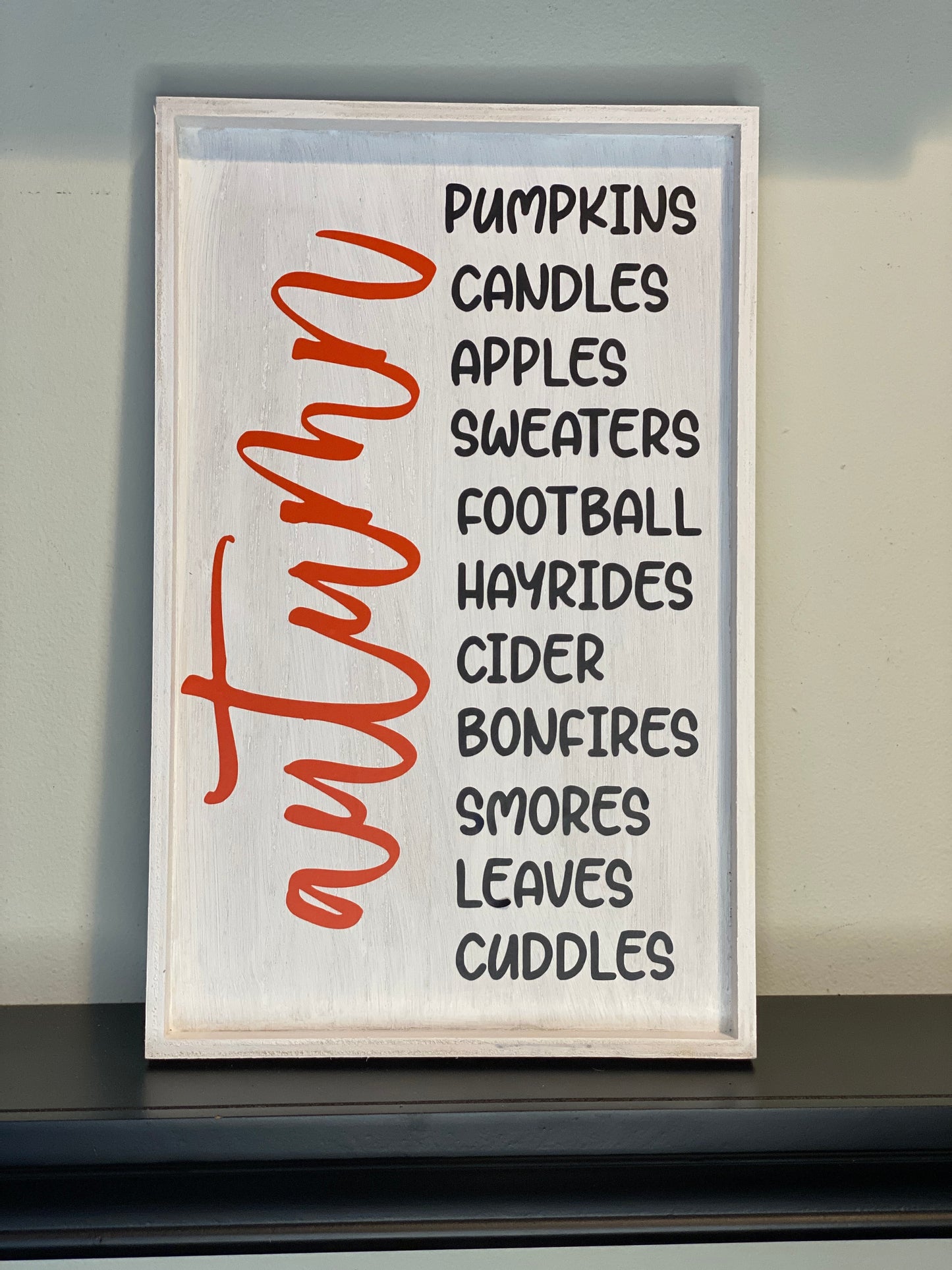 Autumn Words Sign