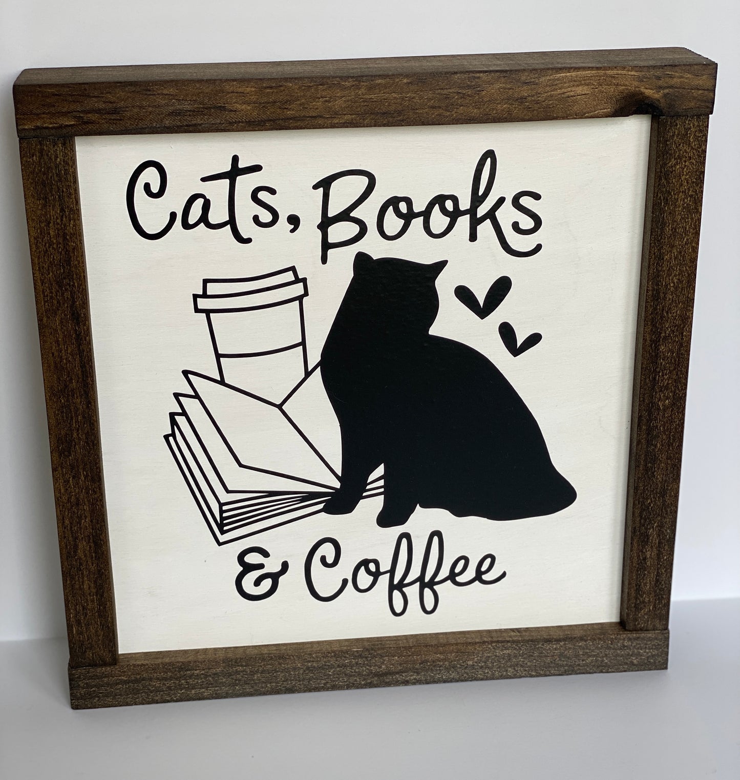 Cats, Books & Coffee Sign