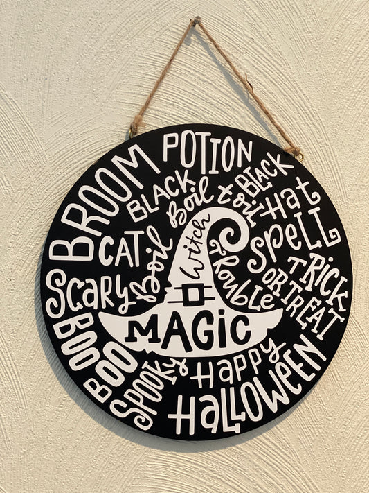 Reversible Sign - Fall is my Season/Halloween Words