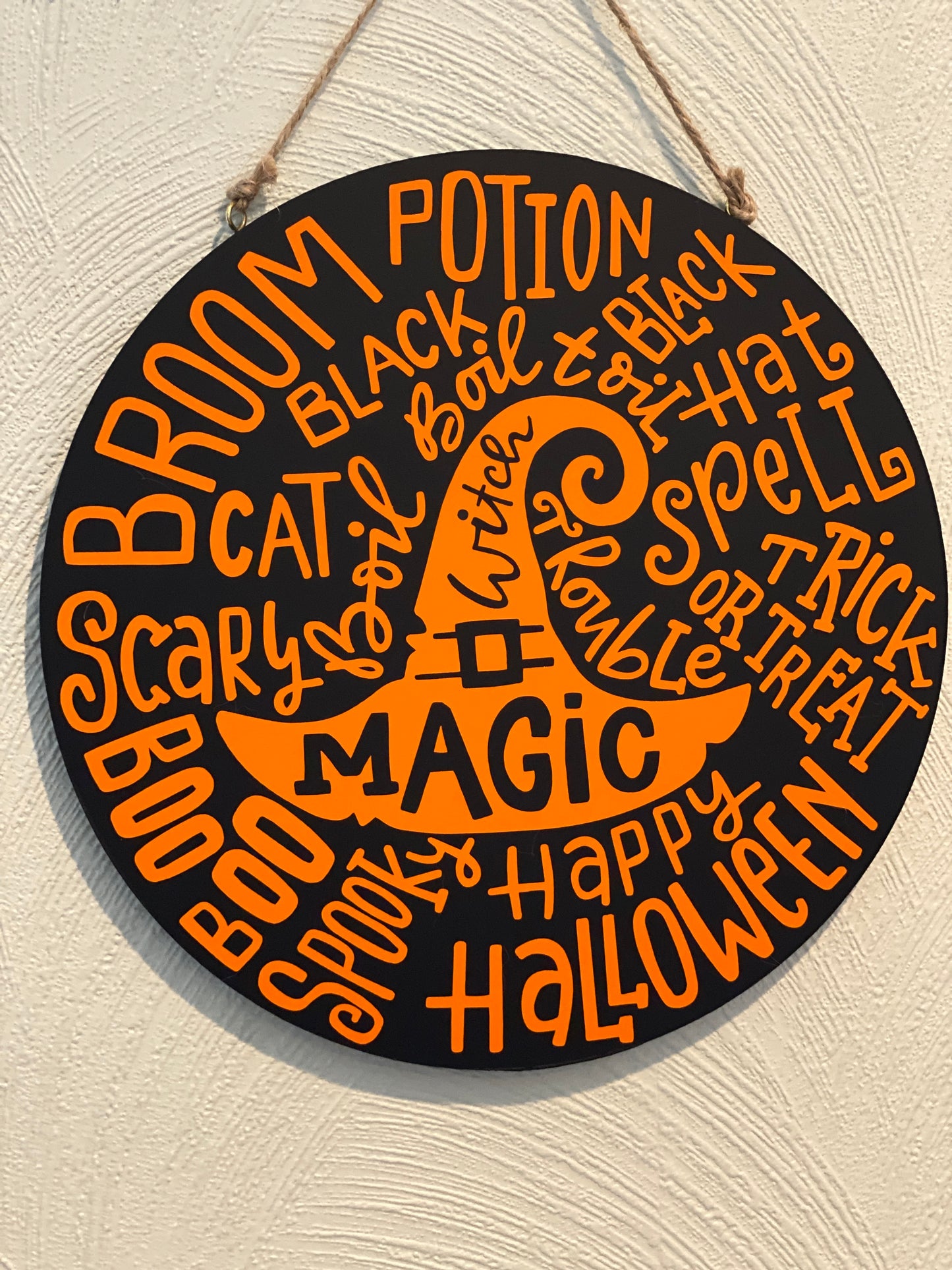 Reversible Sign - Fall Words/Halloween Words