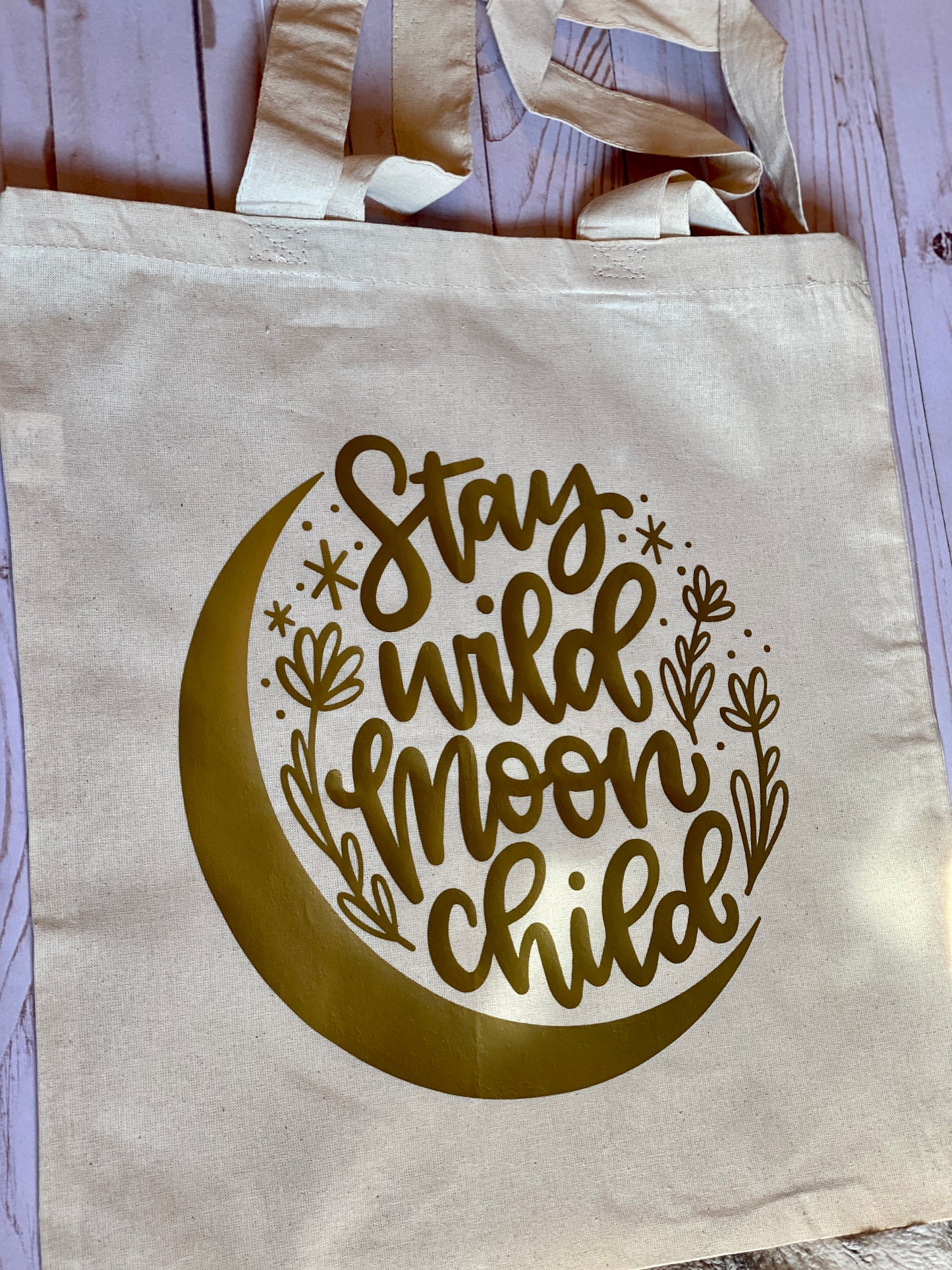 Stay Wild Moon Child Tote Bag