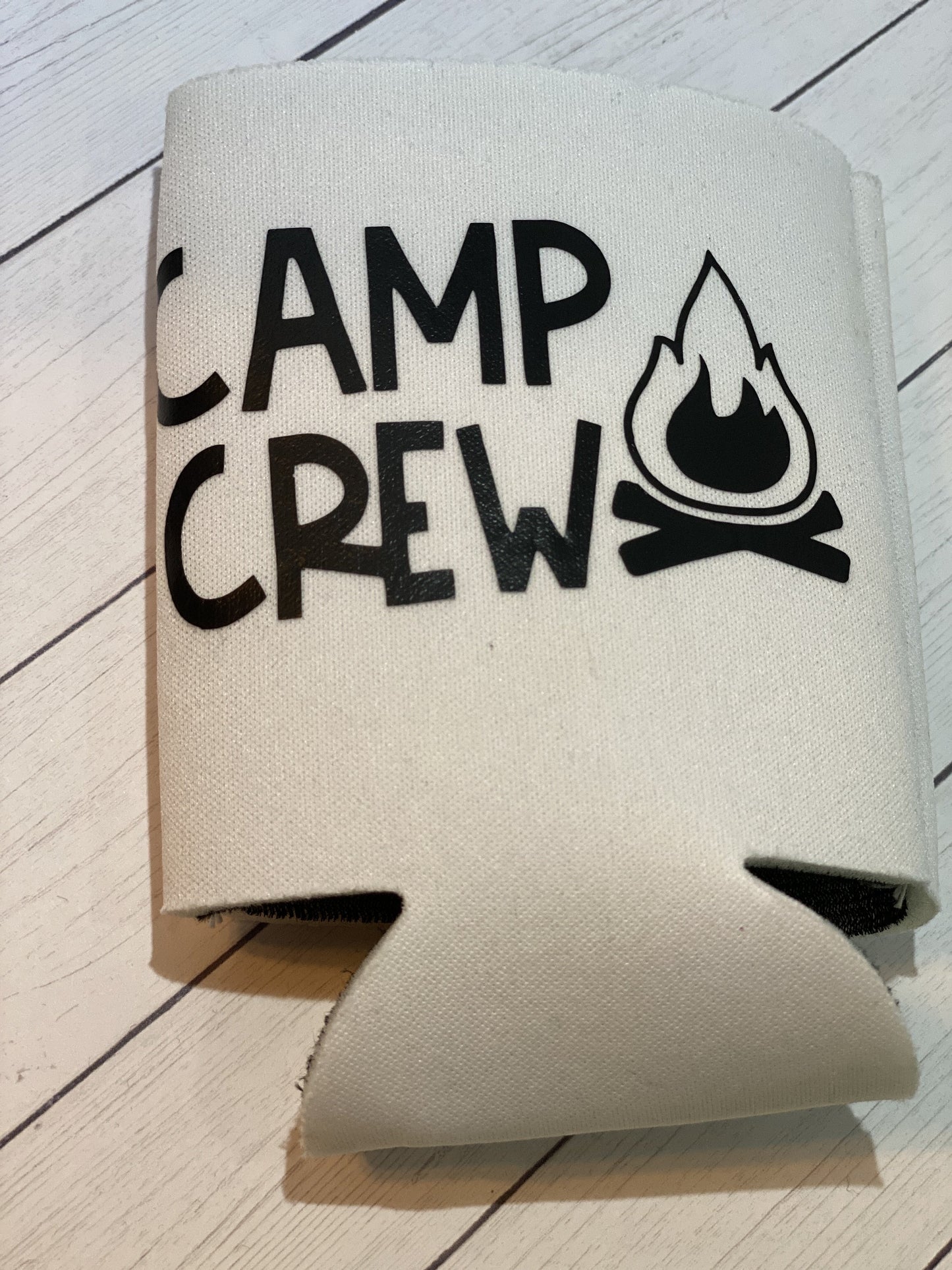 Camp Crew White Standard Koozie