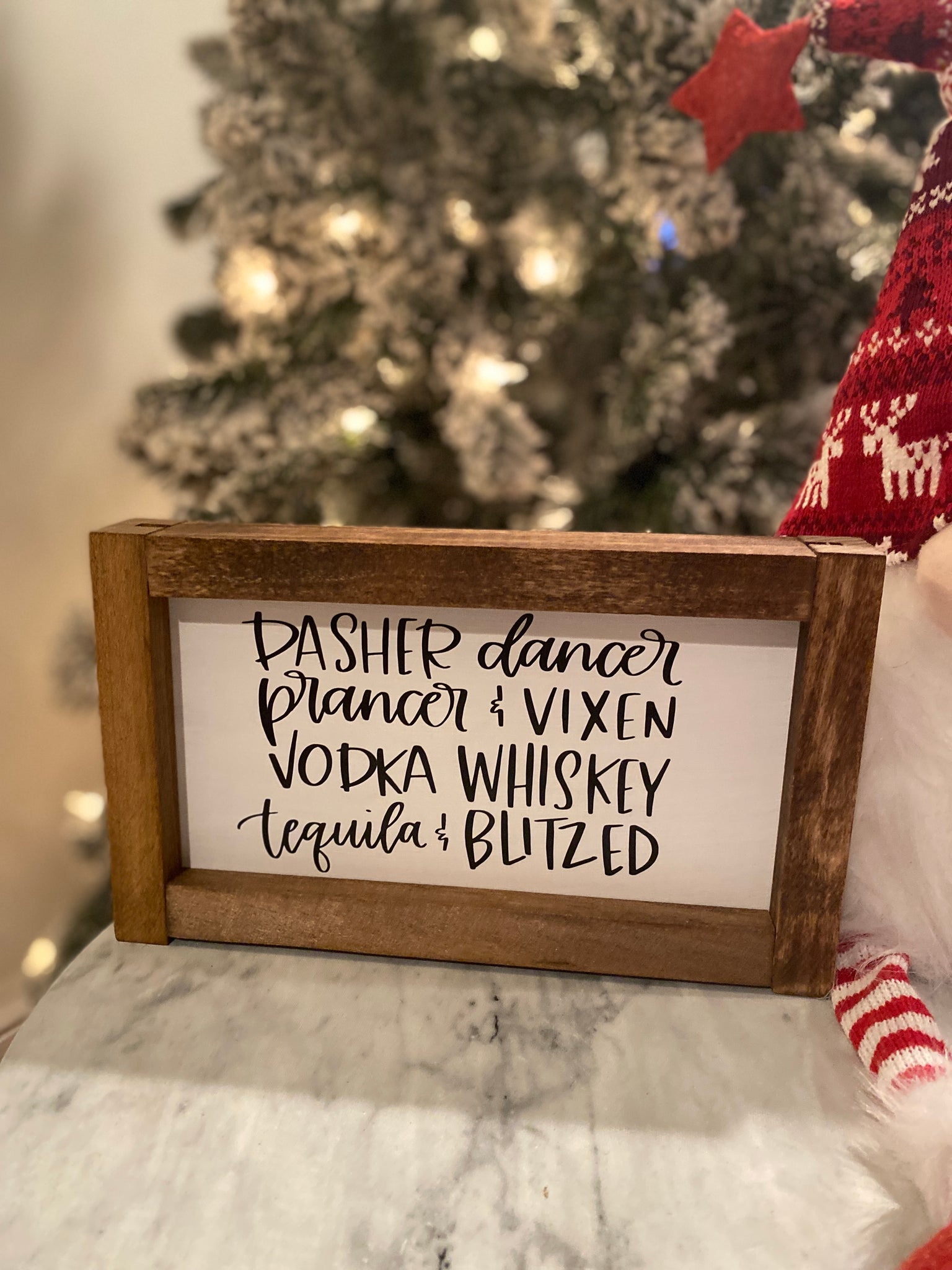 Reindeer Names Sign