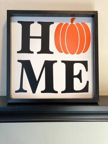 Home Pumpkin Sign