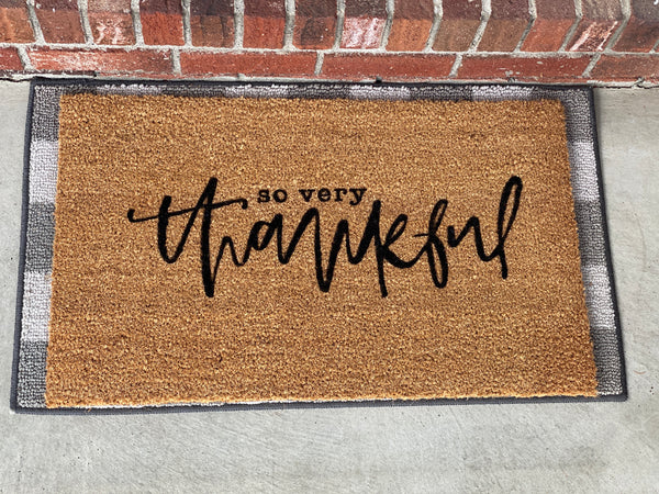 So Very Thankful Doormat