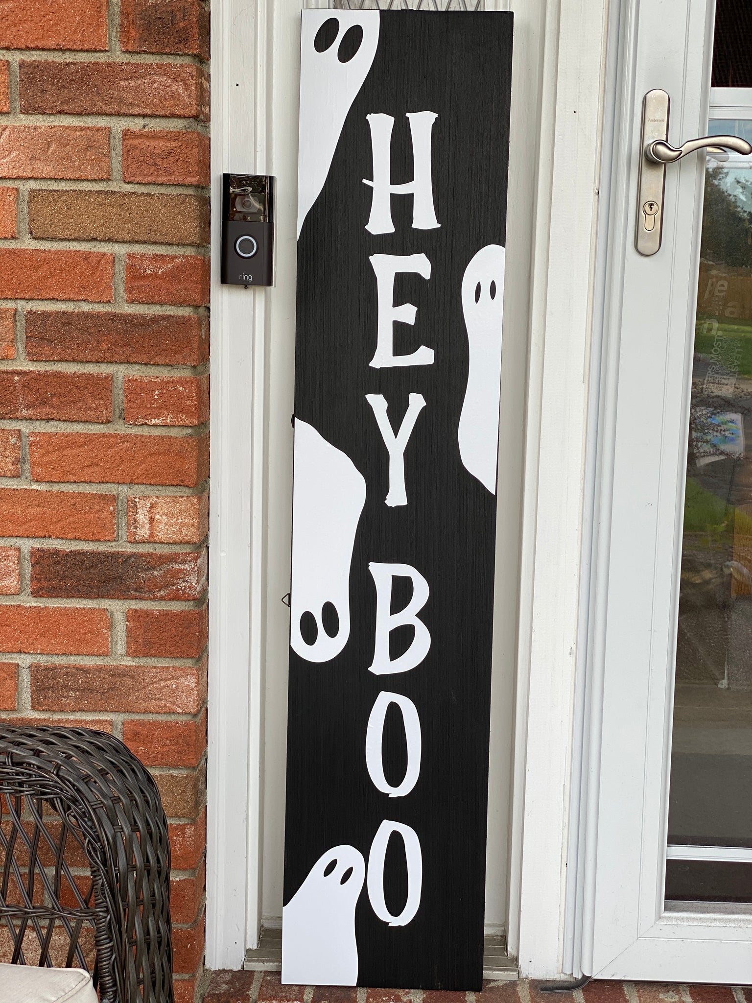 Hey Boo Outdoor Sign