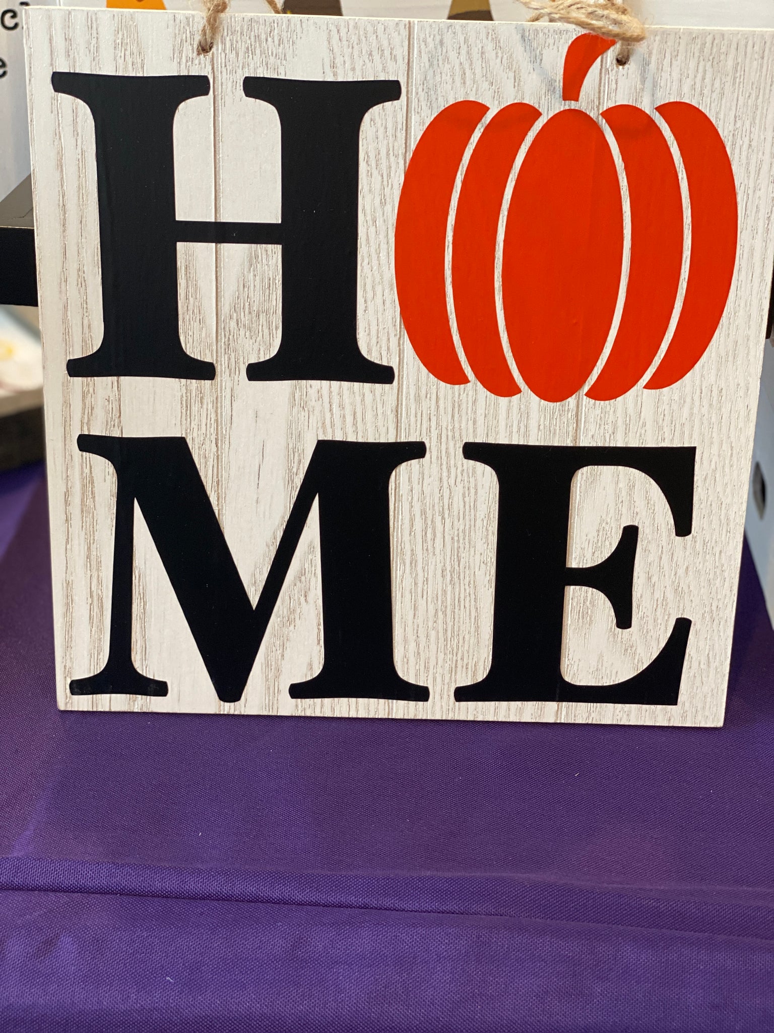 Home with Pumpkin Sign