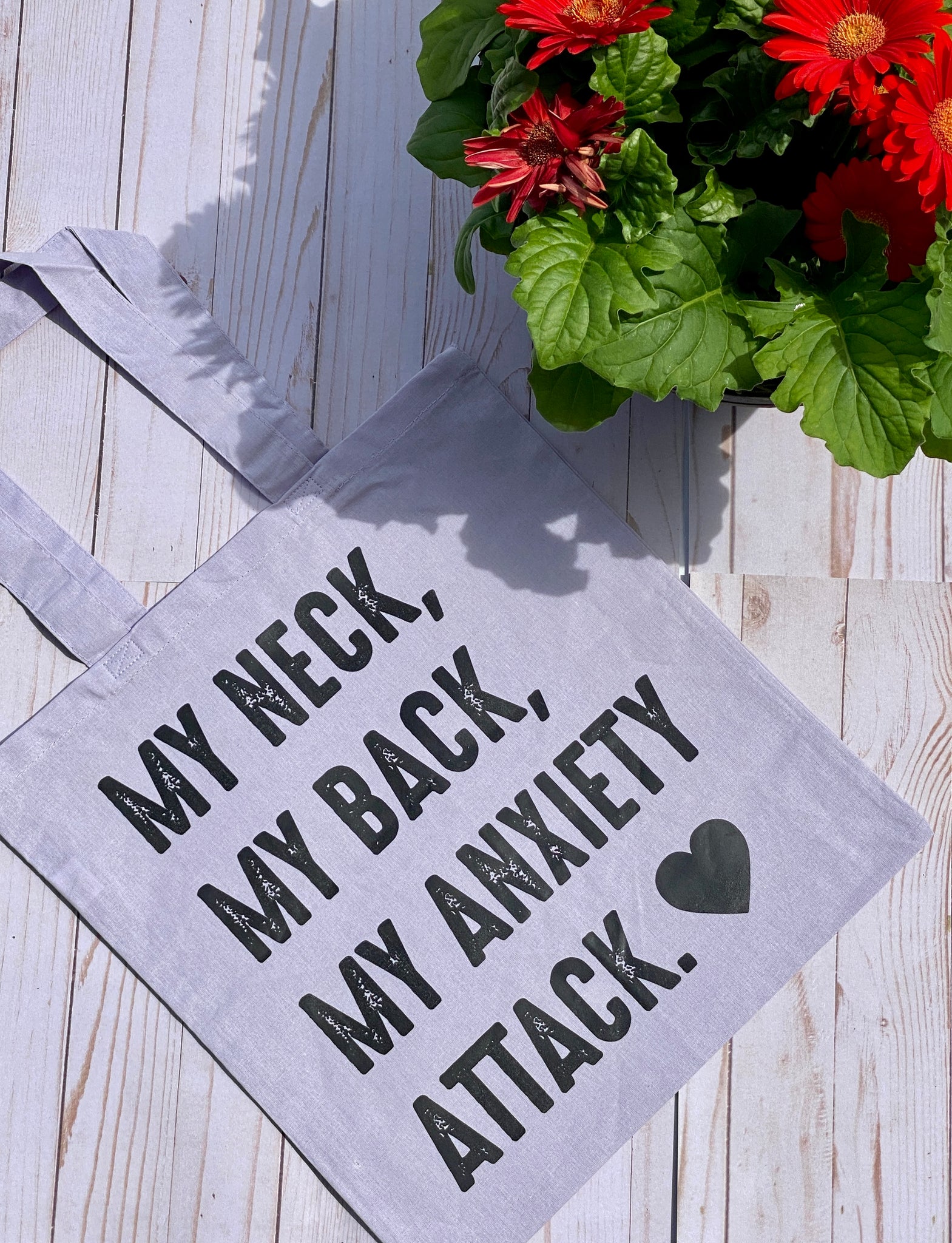 My Neck My Back My Anxiety Attack Tote Bag