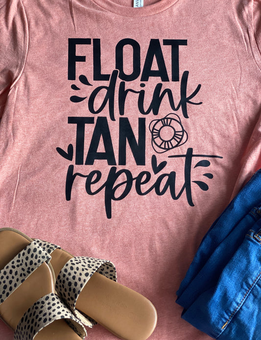 Float Drink Tan Repeat Shirt