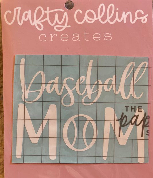 Baseball Mom Decal