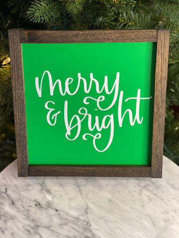 Merry & Bright Sign