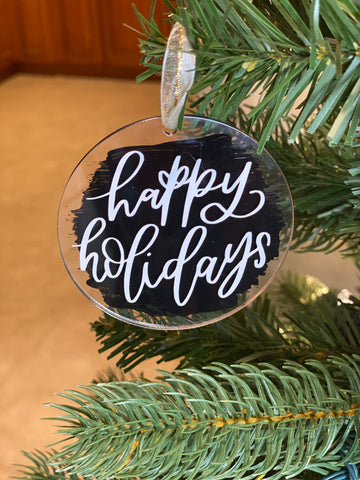 Happy Holidays Ornament