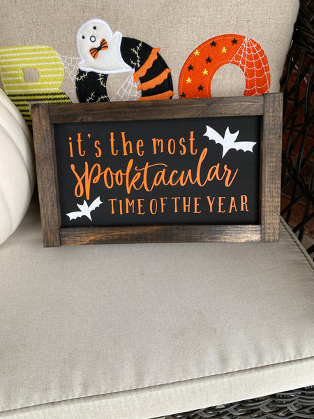 Reversible Sign - Autumn Greetings/Spooktacular Time