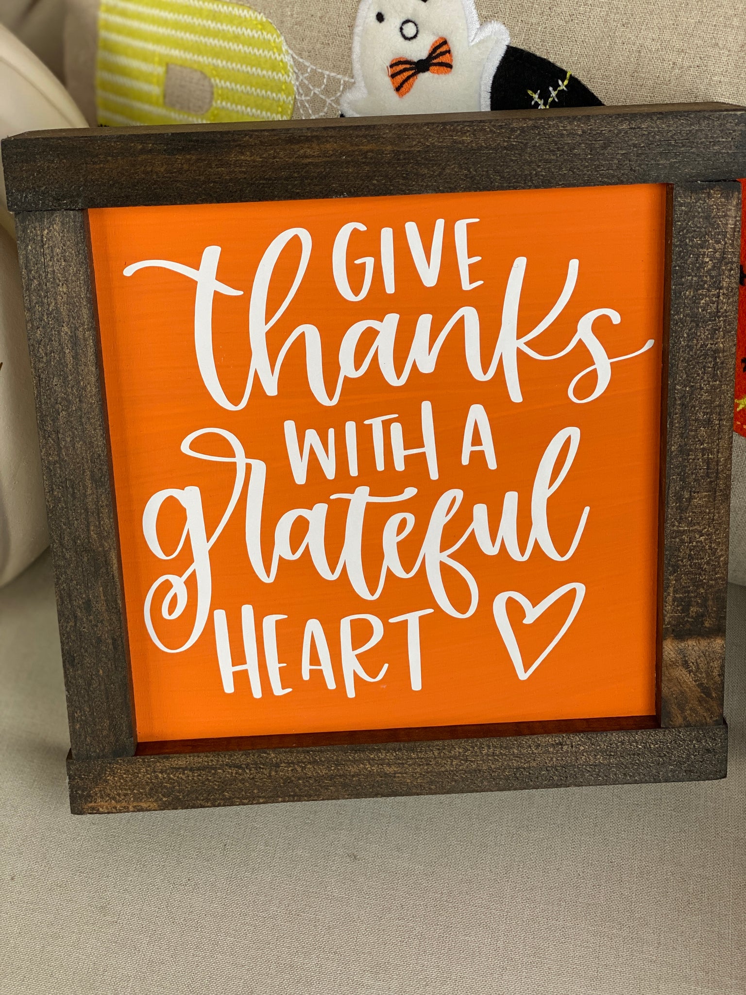 Reversible Sign - Give Thanks/Ghostie