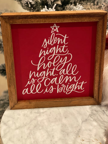 Silent Night Sign